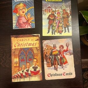 Vintage Christmas Carol Paper Books Ephemera